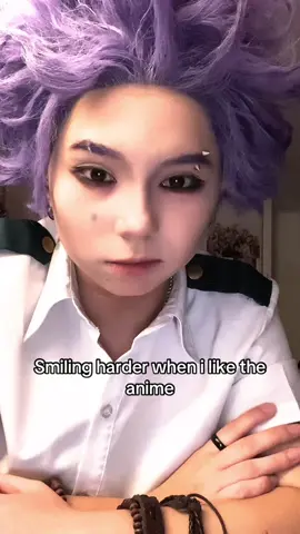 💜🐈‍⬛🧠-its funny How idk how to smile #cosplay #shinso #shinsou #shinsouhitoshi #shinsouhitoshicosplay #shinsoucosplay #shinsocosplay #cosplaymha #mhacosplay #bnhacosplay #cosplaybnha #shinsocosplay #hitoshishinsoucosplay 