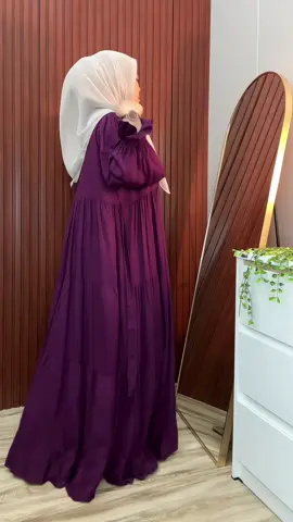 rekomendasi Gamis Dress simpel bahan rayon twill 🩷🤍 #viraltiktok #inspirasiootd #gamisdress #dress 
