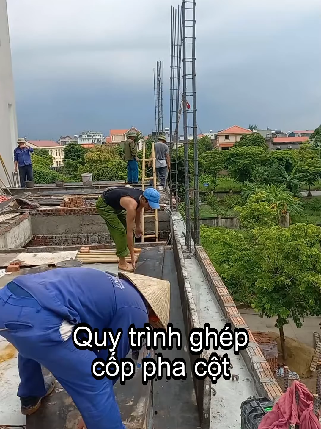 Lắp Cốp Pha Cột 3m6 Không Tách Đốt – Cách Làm Nhanh Gọn Cùng CỐP PHA VIỆT #copphaviet