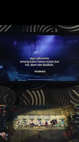 Jika kata tak lagi bermakna, lebih baik diam saja.   #GoChessGo #MagicChessGoGo #MCGG #quotesmlbb 