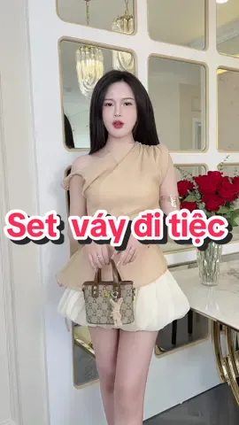 Set bí bồng lệch vai xoắn tay #review #thoitrangnu #champhan #champhanriview #setvay 