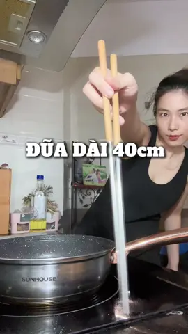 Review thực tế đũa dài 40cm đang hot ạ #duanau #duadai40cm #soholaan 
