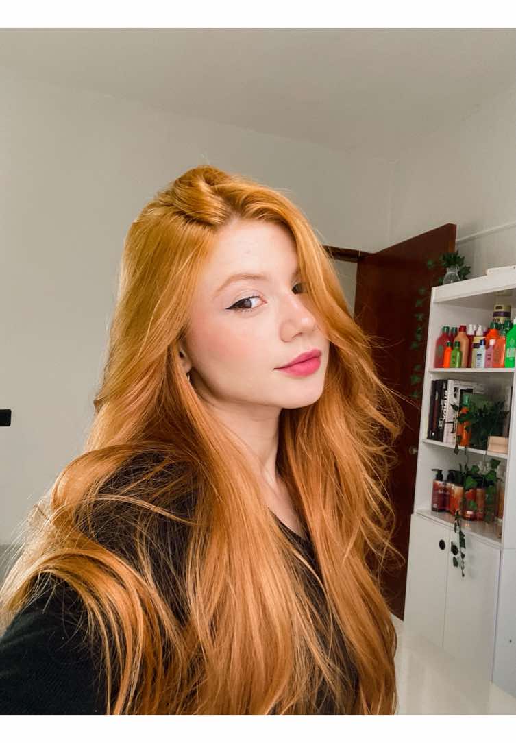 Finalmente retocadaa 💅✨ Tinta 9.40 ox 30 da @Beleza Ruiva  🏷️ cupom Erika #ruivo #ruivodourado 
