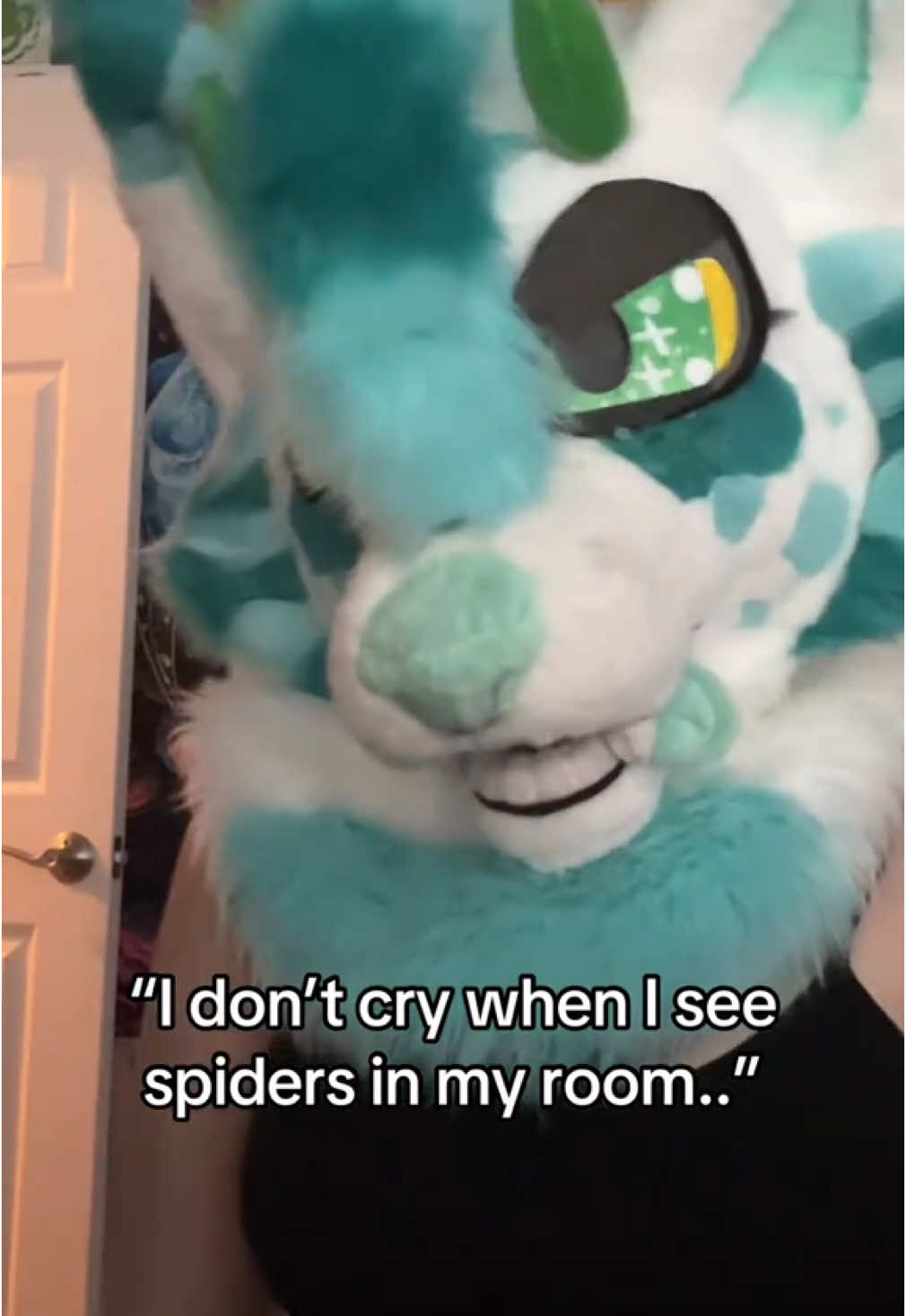 Spiders and centipedes .. no, just no 💔 | 🏷️: #giantgreenthing #fyp #furry #furryfandom #furrytiktok #fypシ #fypage #fypシ゚viral #foryoupage #foryourpage #fyppppppppppppppppppppppp #fursuit #fursuiting #fursuits #fursuitersoftiktok 