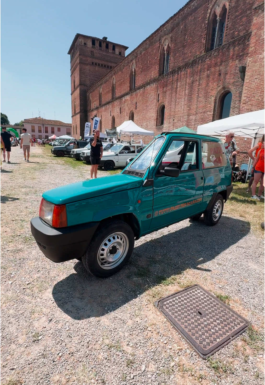 the dubbed world's narrowest #fiat #panda by @tutti_pazzi_per_marazzi is here, a fully functional electric single-seater handcrafted in 12 months with most of its original components reused. thoughts? 👀 find out more on #designboom! 
