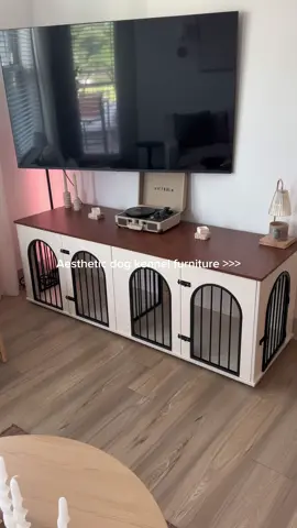 Tv stand/dog kennels ✨ #amazon #amazonfinds #amazonmusthaves #amazonhome #amazonhomefinds #amazonhomefavorites #amazonfurniture #amazonfurniturefinds #dogkennel #dogkennelfurniture 