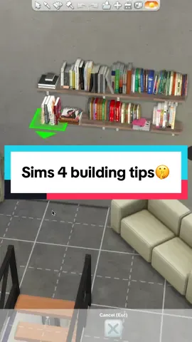 Sims 4 building tips: 🫶🏼How to move objects anywhere 💚How to move objects up and down  🏡How to make objects bigger and smaller  #sims4 #sims4tips #sims4build #sims4buildingtips #sims4tok #simulation 