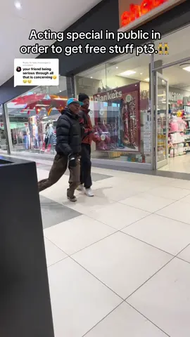Replying to @nale.massingue public prank 😭😭😭acting special in public 😭🚶🏽‍➡️🚶🏽‍➡️#comedy #fyp