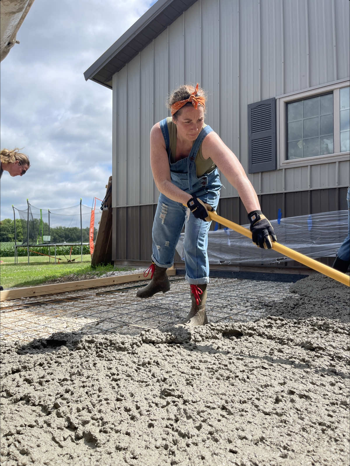 Good day for some concrete. #concrete #patio #film #edit #raybanmeta #gopro #pour #work #midwest #hot #float #thatlldoit @