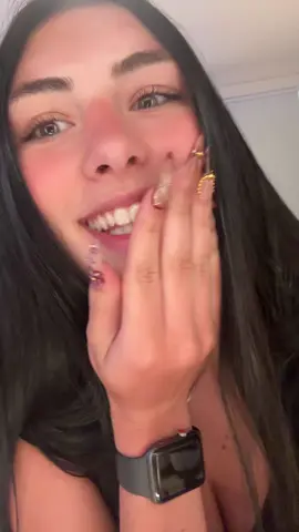 Best nails EVER @NailVesta #nailvesta #cutenails #blackhair #goldjewelry #viral 