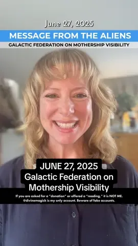 JUNE 27, 2025 - Message from the Aliens: Galactic Federation on Mothership Visibility  #alienarrival #bugasphere #aliens #divinealiens  #galacticfederation #newearth  #interdimensionalcommunication #innerdivinity #spirituality