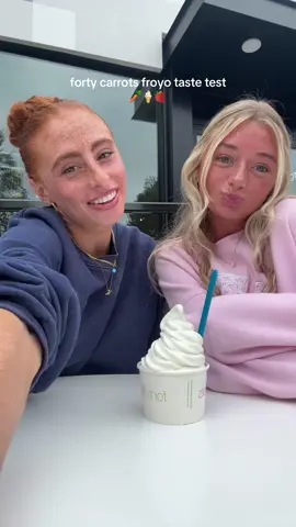 Why are we acting the same… #fyp #bloomingdales #fortycarrots #frozenyogurt #froyo #tastetest #review 
