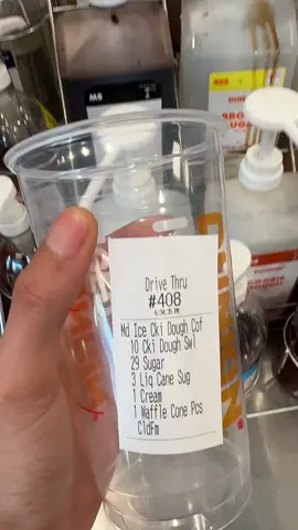 Cookie dough ice coffee drink with 29 sugars 😂 #fyp #foryou #icedcoffee 