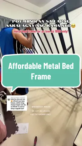 Replying to @dayday order here➡️@Ekari ⬅️Affordable Metal Bed Frame #bedframe #metalbedframe #fypage