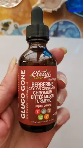 Clean Nutra Made with all Natural Products. Has natural ingredients:: Berberine, Ceylon Cinnamon, Chromium, Bitter Melon, and Tumeric Drops. Herbal Supplement Drops. #drops #tumeric #sugar #diabetic 