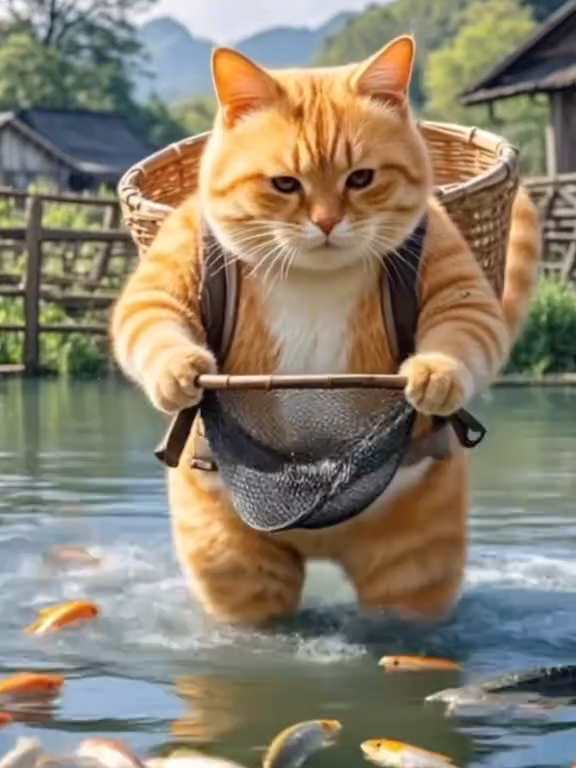 Gato Naranja 'No estoy durmiendo solo estoy ¡contemplando la vida