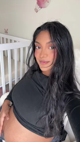 Let’s appreciate my bump and not my cut lip lol #pregnant #girlmom #34weekstoday 