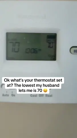 It’s 70 pretty much year round #thermostat 