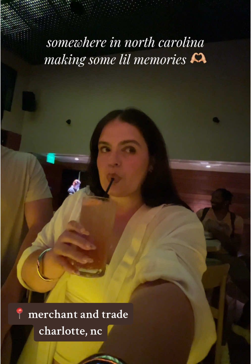 okkkk number 1- that moon shot *on my phone* is insane number 2- my drink had sesame oil in it and while it was good the oil getting solid was unsettling and number 3 nick being ready to go home in the last shot LOL 😆 