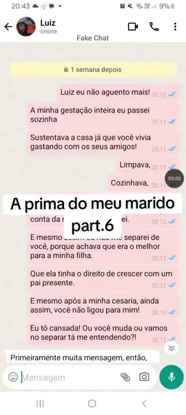 #conversadewhatsapp #fyp #foryoupage #fakechat #historiasdetiktok #historiasreais #whats 