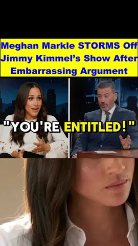Meghan Markle STORMS Off Jimmy Kimmel’s Show After Embarrassing Argument #drama #news #celebrity 