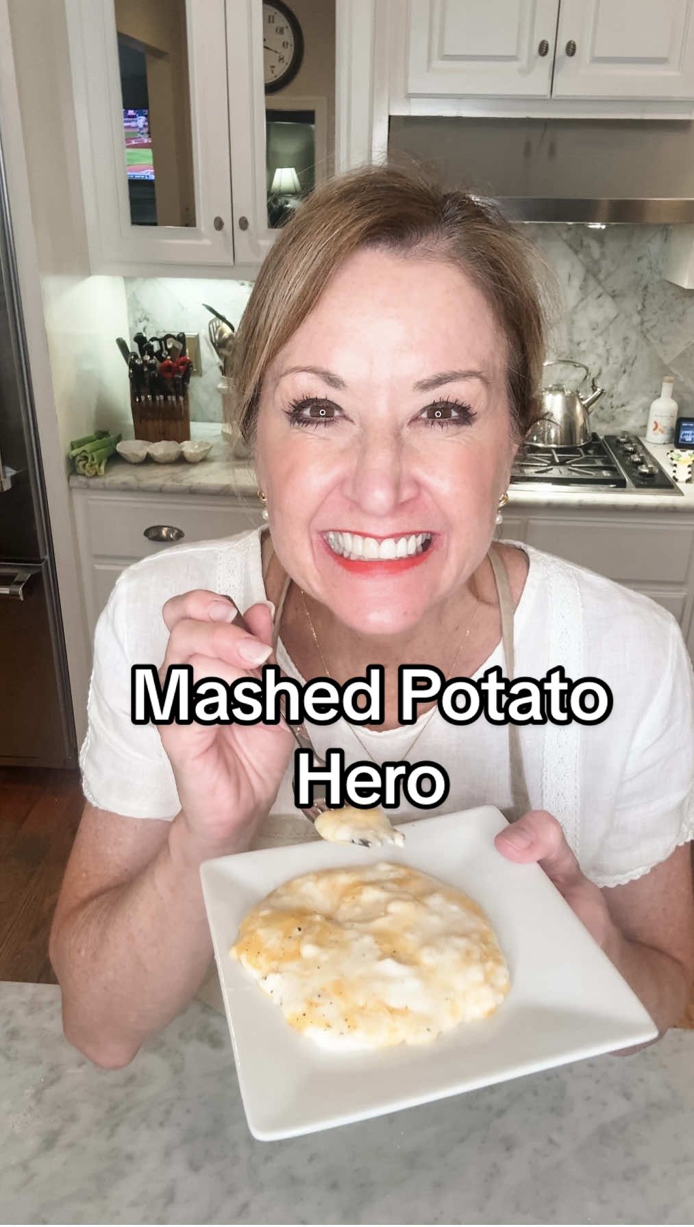 No boil, mashed potato hat, my family requests for every holiday 🥔 So easy, so good.  Comment “potato” for the recipe card.   save this for Thanksgiving, Christmas, Easter… Or any weeknight dinner ❤️ ##mashedpotatoes##EasyRecipe##holidaycooking##dinnerhack##familyfavorite##recipehack##easysidedish