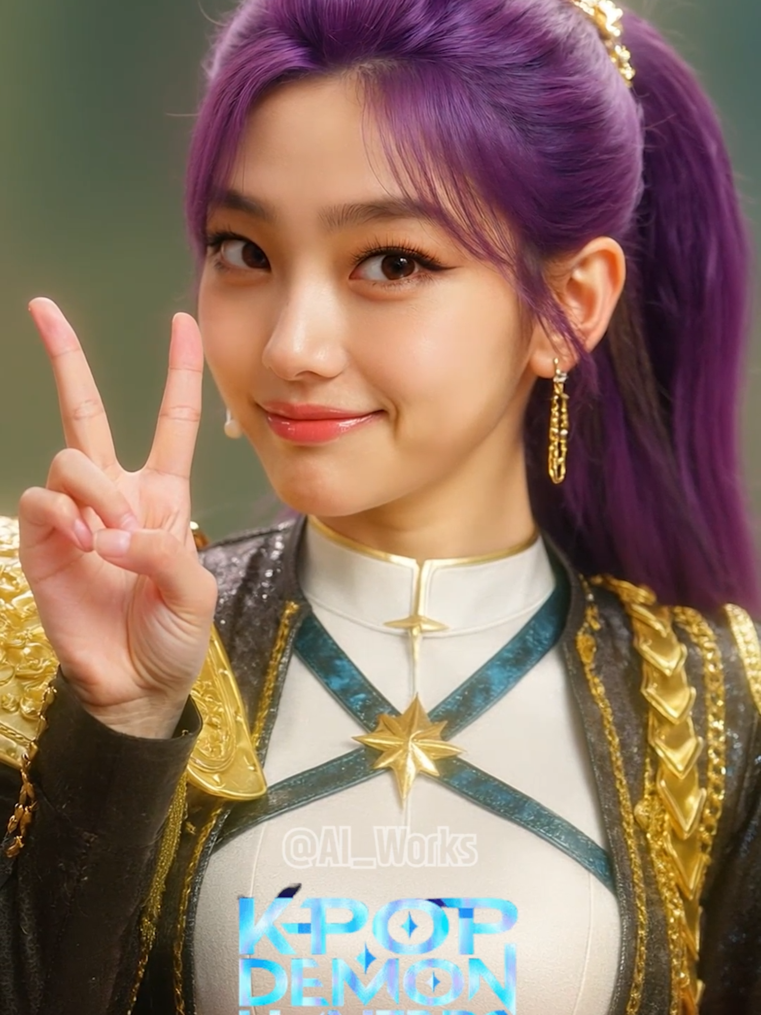 KPop Demon Hunters in Real Life (Golden.ver) : HUNTR/X Rumi, Zoey, Mira! #kpopdemonhunters #huntrix #netflix #kpop #animation #fyp #trending #viral #foryou #ai #shorts #reallife #rumi #zoey #mira #케이팝데몬헌터스 #넷플릭스 #애니메이션 #케이팝 #케데헌 #헌트릭스 #루미 #조이 #미라 #lasguerreraskpop #KPOPガールズ