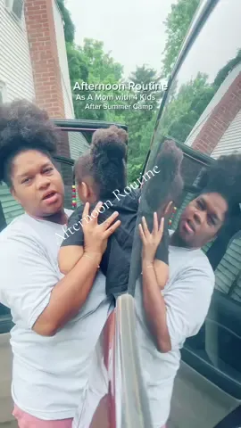 Afternoon routine as a mom with 4 kids. My girls couldn’t wait to start summer camp #realisticmomlife  #momlife #afternoonroutine #afternoon #eveningroutine #summercamp #momtok  