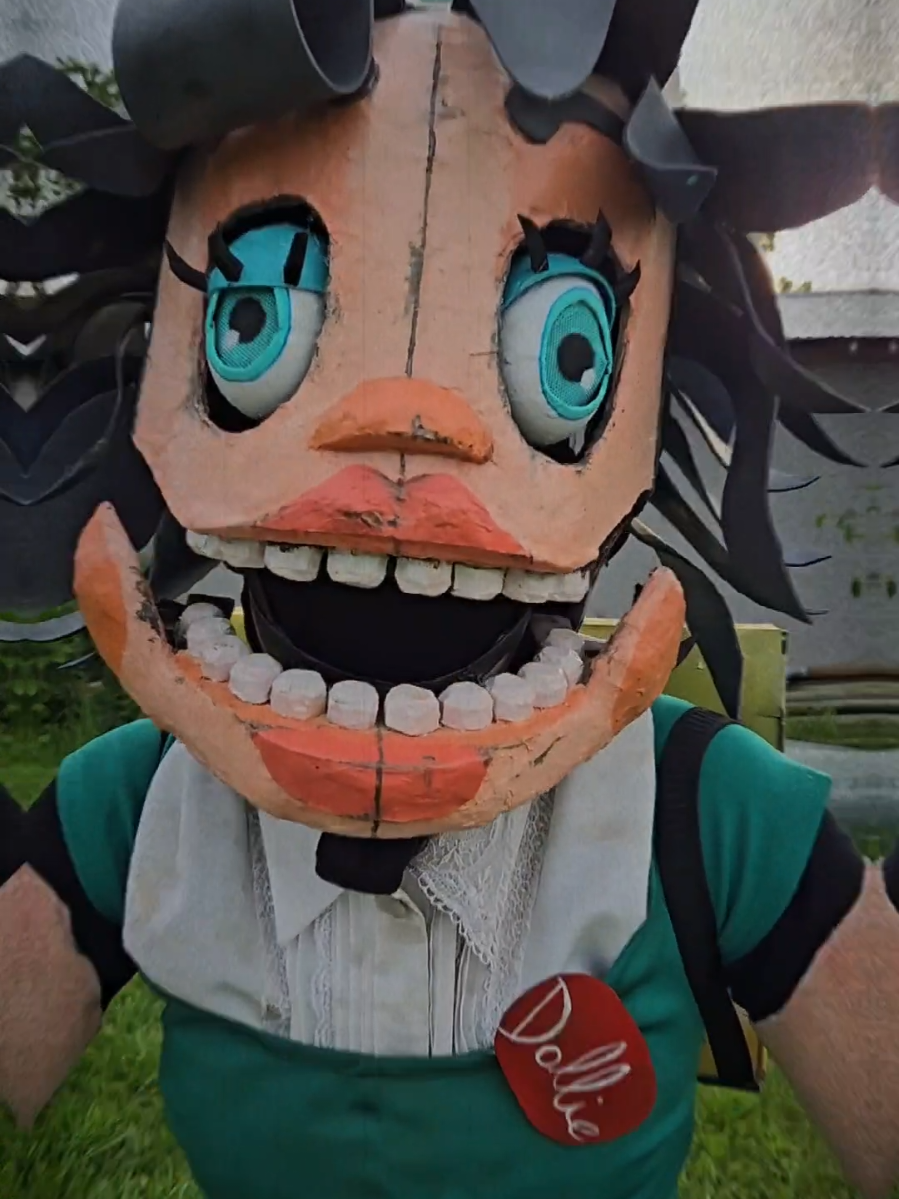 DOLLIE IS COMPLETE!!!!!! Made entirely out of paper mache, cardboard, thrifted clothing and walmart craft foam, she is here in all her glory!!!! I started on her before the game's release, so, once again, I am not that quick of a worker!!! I plan to do more videos tomorrow morning with a buddy who may also have a cosplay 🤡🎂 @Steel Wool Studios  #fnaf #fivenightsatfreddys #fnafsecretofthemimic #secretofthemimic #fnafsotm #sotm #themimic #fivenightsatfreddyssecretofthemimic #fnafcosplay #cosplay #fnafdollie #dollie #fnafsotmcosplay #fnafsotmdollie