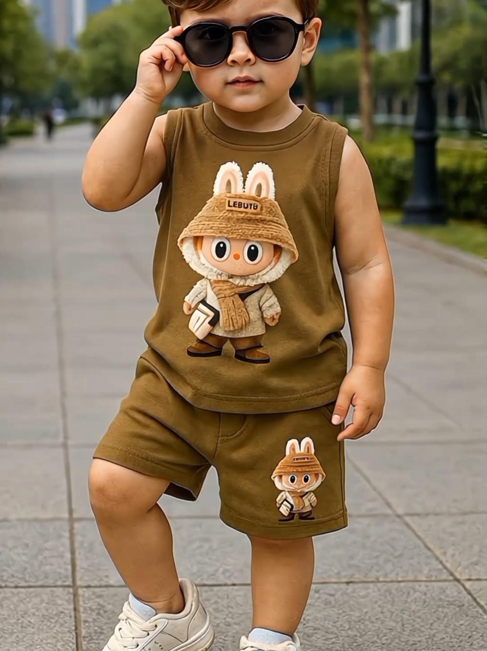 SETELAN BAJU ANAK MOTIF LABUBU #setelananak #bajusetelananak 