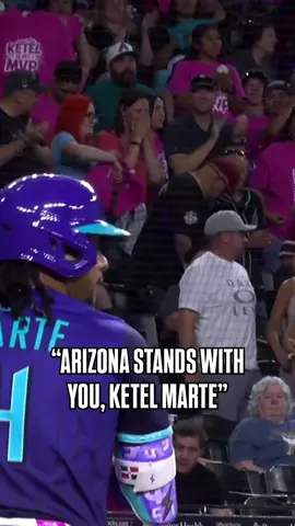 Arizona showing love to Ketel Marte 🩷 #Arizona #Diamondbacks #KetelMarte #MLB #baseball 