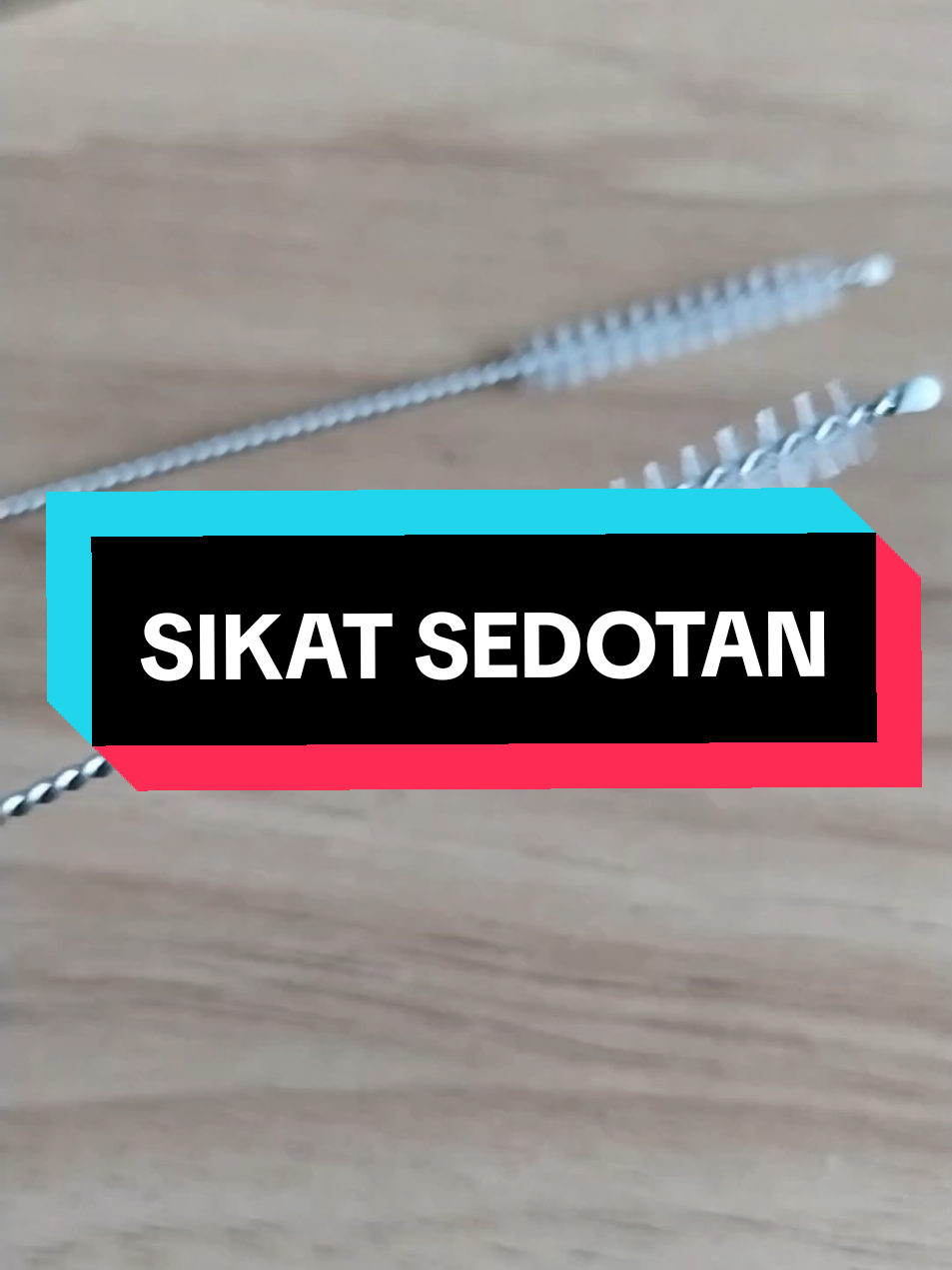 Sikat sedotan dengan bulu sikat kecil bisa memudahkan membersihkan sedotan yang lubangnya kecil #sikatsedotan #sedotan #sikatsedotanstainless #cintailingkungan #saveearth 