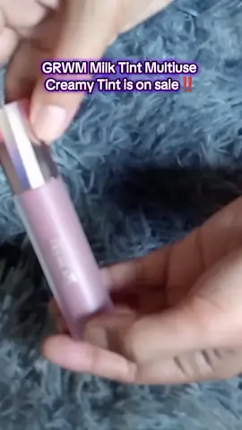 on sale!! 199 nalang, GRWM Milk Tint Multiuse creamy tint in the shade of MACARON‼️😍  #grwm #grwmcosmetics #lippie #macaron #creamytint #milktint #GRWM #lipstick #makeup #beauty #fyp 