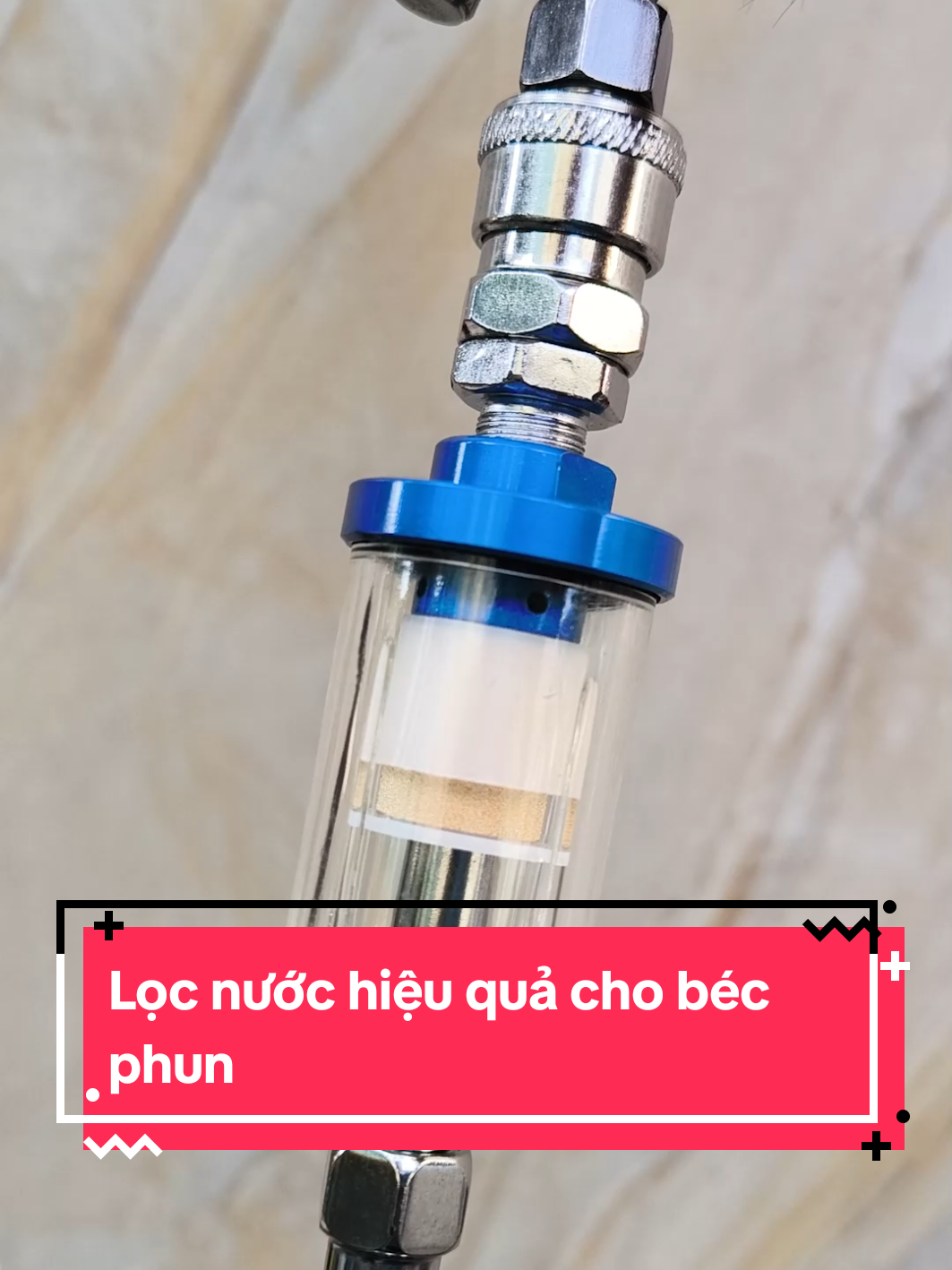 Lọc nước hiệu quả cho béc phun sơn #khaminh #locnuoc #sonxe #becphunson 
