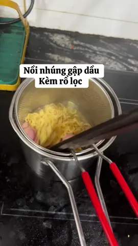 Nồi chiên nhúng ngập dầu thép ko rỉ 304 kèm rổ lọc, tiện nhúng mì, bún phở, chiên dầu, mỡ #tiktokshop #dogiadung #noichiennhungngapdau #xuhuongtiktok #xuhuong #xuhuong2025 