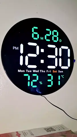Ang Lakas Makasosyal : Round Digital Wall Clock with Remote #wallclock #digitalwallclock #fypシ゚viral #trending #viraltiktok #titoktrending 