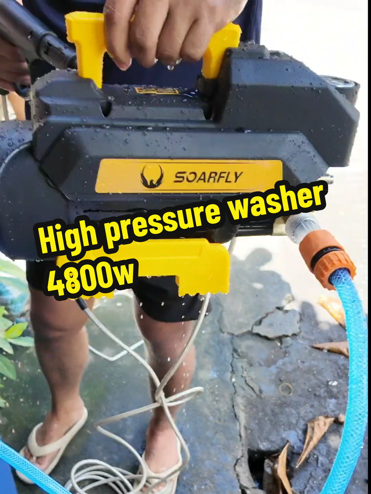 High pressure washer 4800w with water proof water resistant cover #highpressurewasher #bosstante #pressurewashing #carwashing 