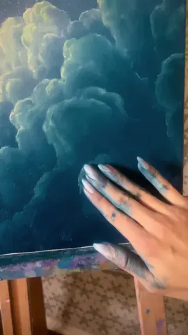 For anyone who’s ever looked up and felt a little less alone. 🌙✨ #haleygrecoartwork #oilpainting #dreamyvibes #arttok 