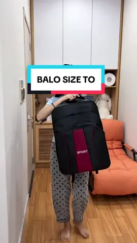 Balo size to #balo 