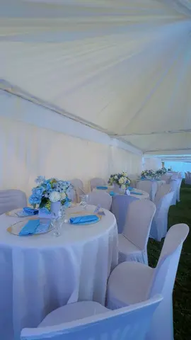 Wen it’s baby blue over the sky !!! #fyp #babybluedecor #ugandanweddings 
