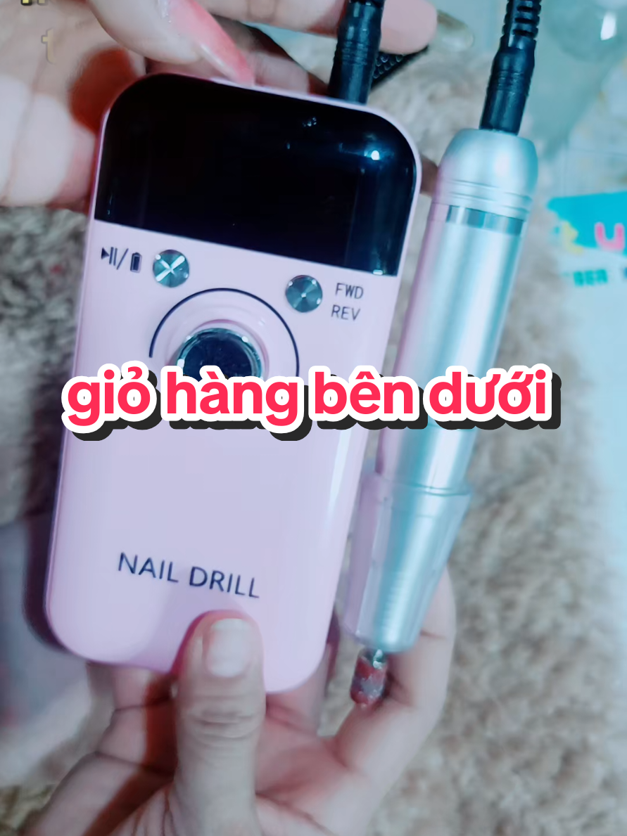 máy mài móng tay tích điện v6, tốc độ mượt 45000RPM, cho nghệ thuật, tặng bù kiện phá gel siêu mượt, phụ kiện nail #nail #xuhuongtiktok 