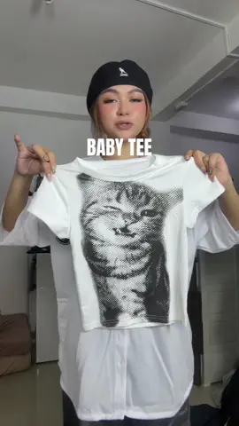 me & muy lil kitty baby tee 😁😸 #babytee #topsforwomen #cropshirt #shirt #fittedshirt #shirtforwomen #outfitideas #OOTD #outfit #TikTokFashion #tiktokfinds #fyp #fy #foryou 