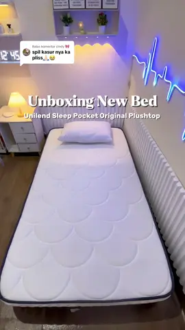 Membalas @cindy 🎀 yeay gak ada drama sakit pinggang klo bangun tidur 🤗 pliss buat kalian yg cari kasur, udah deh gak usah bingung, rekomend bgt kasur dari uniland slep #unilandsleep #kasurbox #springbad #kasuruniland #dekorasikamar #kamaraesthetic 