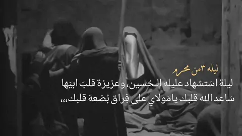 ليلة ٣ محرم، ليلة فراق بضعه الحسين العليه عليها السلام.  #العليله  #عاشوراء          #الامام_الحسين_عليه_السلام  #ستوريات #محرم #كربلاء #العراق #fyp 