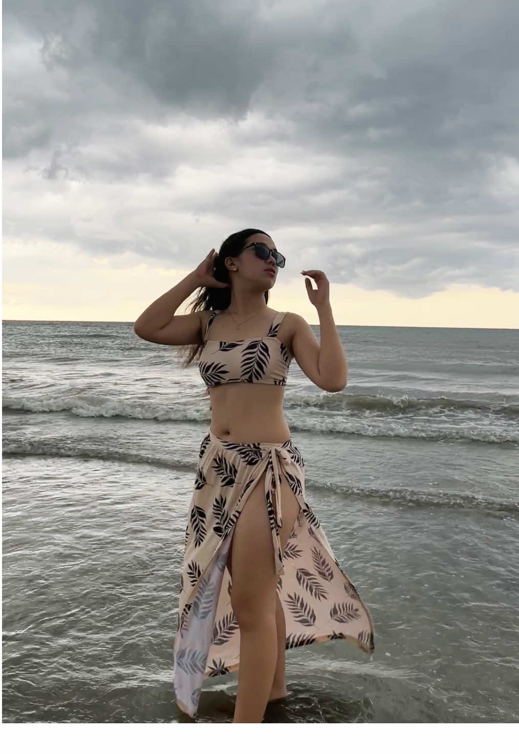 3 in 1 Swimsuit Summer beachwear bikini long skirt swimwear! #swimsuitcheck #beachwear #bikinilongskirt 