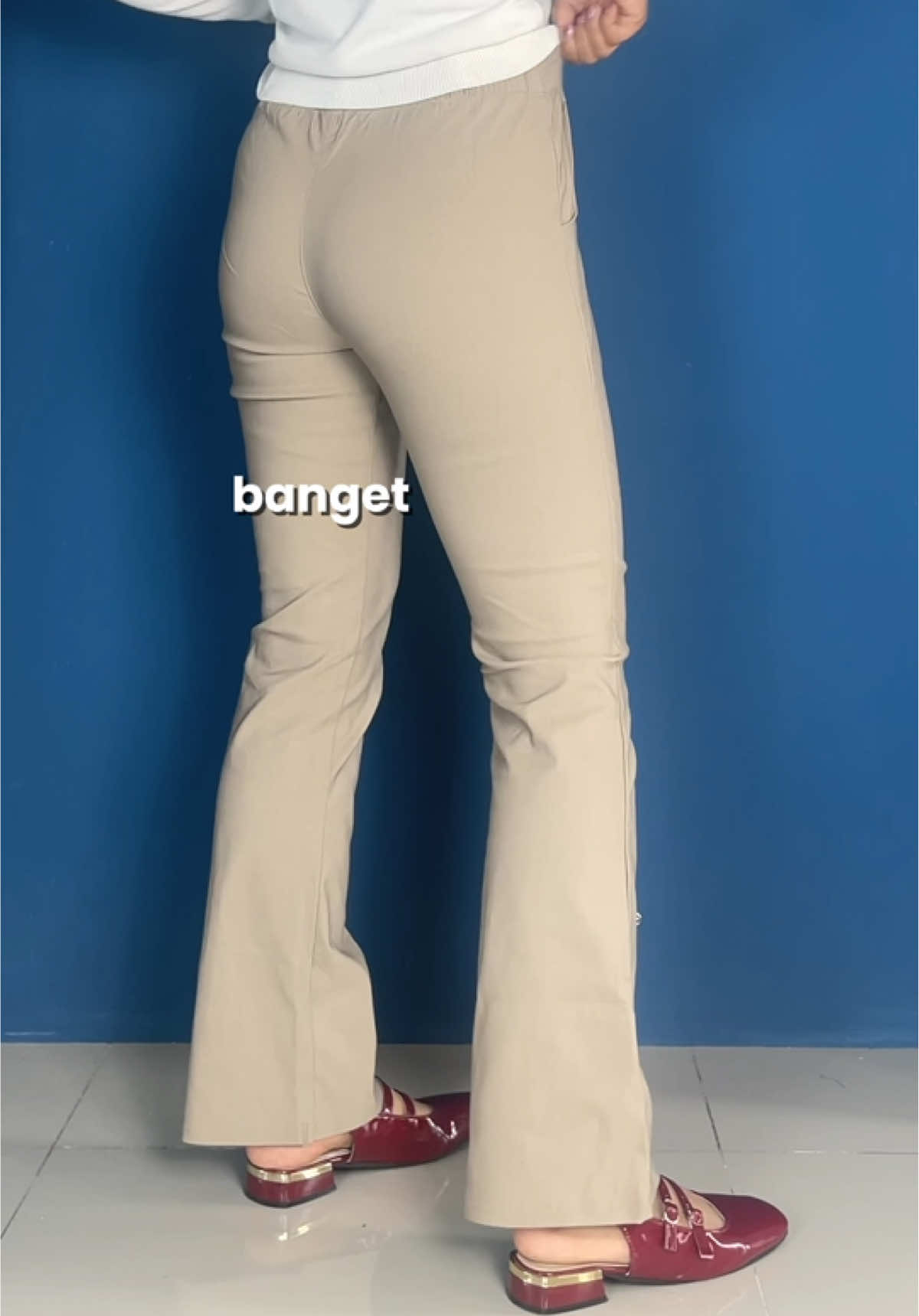 cutbray pants yg melar bgt tp tebel, cakeeep deh!! #cutbray #flarepants #celanawanita 