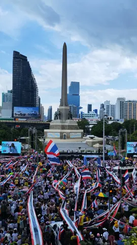 Anti-government protest today at Victory monument in Bangkok, Thailand. #protest #thailand #bangkok