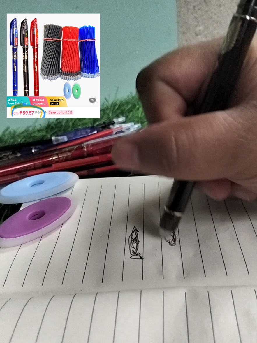 ballpen with eraser - erasable ballpen gelpen refills pen,ang dami neto guys makakatipid Talaga kayo #fyp #erasablepen #erasableballpen 