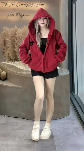 Áo Khoác Nỉ Thêu Xù Form Rộng Nón To Hoodie Zíp 4 Túi Unisex Fullsize #thoitrangnu #xuhuongtiktok #trending #viral #thịnhhành #aokhoacnuxinh #aokhoacnu #aokhoacni #aokhoacnutiktokshop 