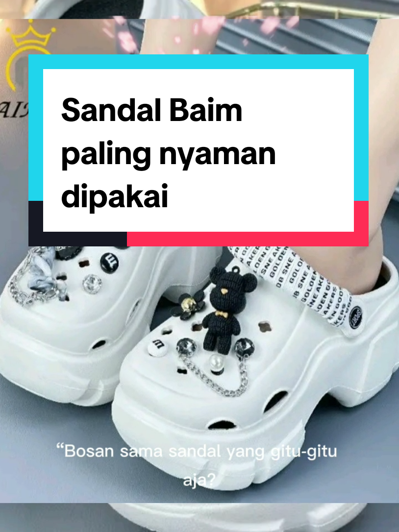 Maihook sandal baim banyak disukai anak muda#sandalwanita #sandalkodokviral #sandalmurah 